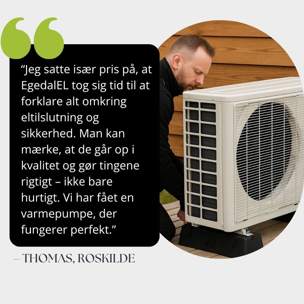 professionel varmepumpeinstallation på sjælland