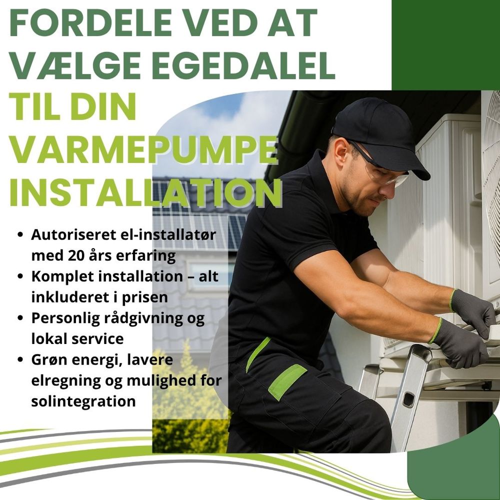 varmepumpe-montage med solpaneleler sjælland