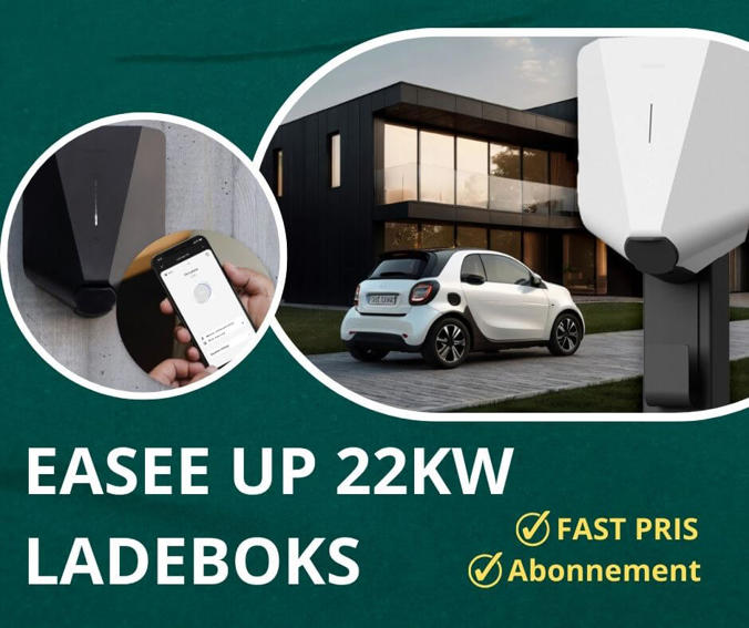 Easee UP tilbud pris inkl. installation på Sjælland